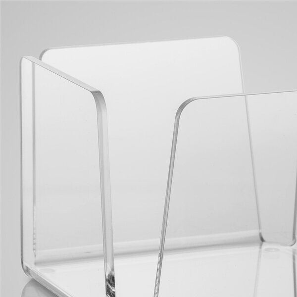 Portatovaglioli Orizzontale in Plexi Picccolo LIKE WATER 13x13xh10 cm - per tovagliolini piccoli Trasparente