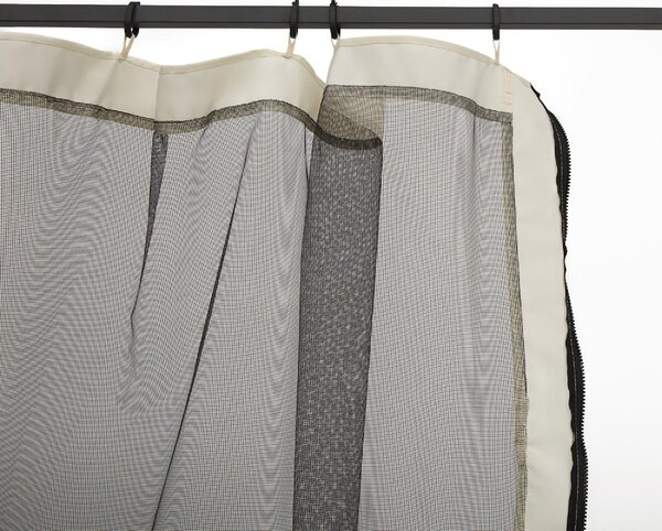 VivaGarden Telo per Gazebo Zanzariera Universale con Cerniere 335x207 cm colore Nero/Beige
