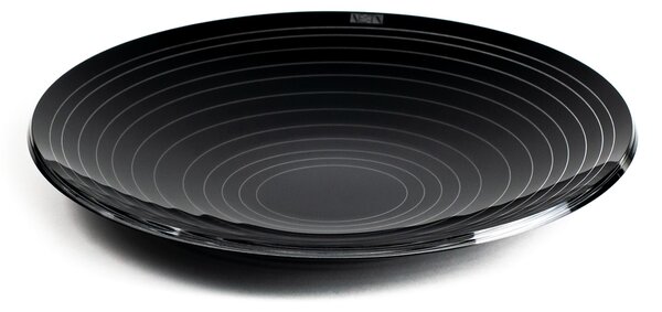 Vuotatasche circle nero, dimensioni �26x18xH3 cm, spessore 3 mm