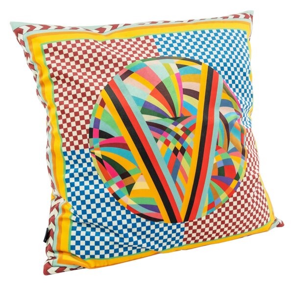 Fodera per Cuscino arredo RAINBOW DECOR - dimensioni cm. 50x50 - puro cotone di alta qualit� chiusura con cerniera