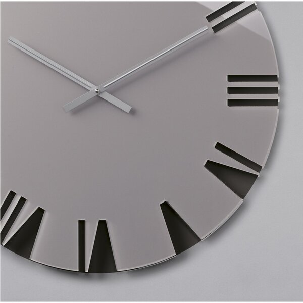 Orologio da parete movimento al quarzo ROMA Small �42x2,5 in plexigas bicolore Tortora