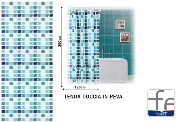 Feridras Tenda Doccia in Peva cm 120x200 - R187053