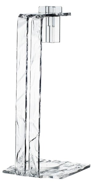 Portarotoli Verticale per i rotoli asciugatutto like water , dimensioni 10,5x10,5xH24 cm, peso 0,375 kg, spessore 4 mm trasparente ICE