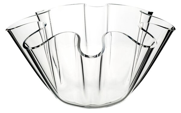 Porta vaso contenitore in cristallo acrilico LIke Water Versione Big diametro 28xh16 cm spessore 5 mm colore trasparente