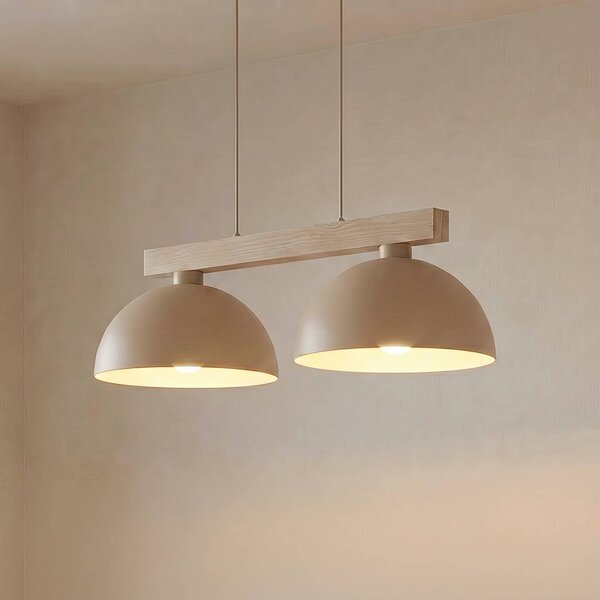 Lampada a sospensione Oslo TK Lighting, dimmerabile, Crema / Ambra, Soggiorno / Sala da pranzo, Metallo, Moderno, Lampada a sospensione