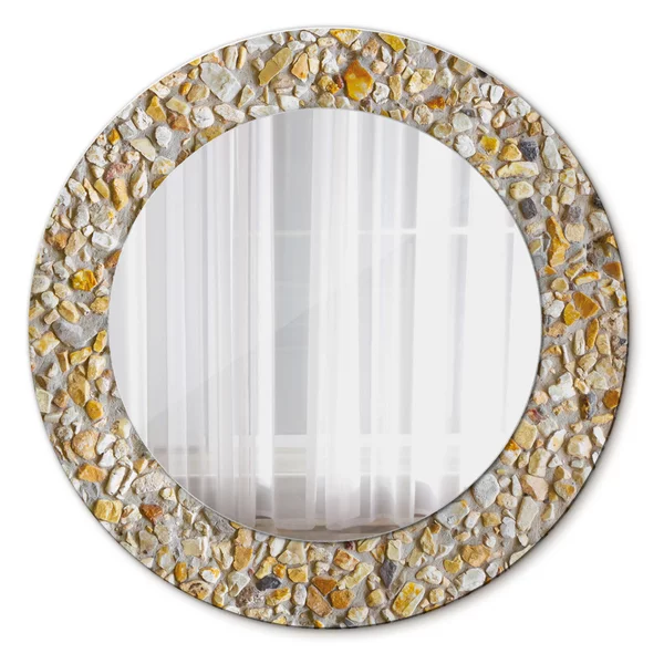 Specchio rotondo stampato Pattern lastrico fi 50 cm