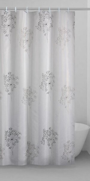 GEDY Tenda Doccia in poliestere 120x200 cm colore Bianco / Nero - TTE 1322 1230 G.Parfume