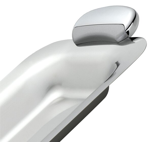 Cestino pane, dolci rettangolare in acciaio inox 18/10 con manici 28 cm Linea Joint manicatura in metallo pressofuso finitura lucida e sabbiata