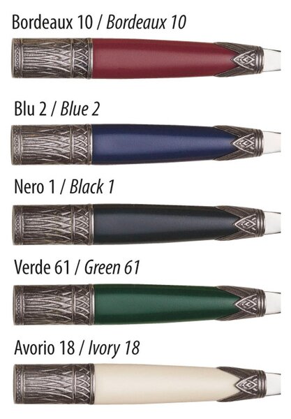 Servizio Posate Colorate Set 4 pezzi un posto tavola ARIA in acciaio 18/10 manico metacrilato lavabili in lavastoviglie