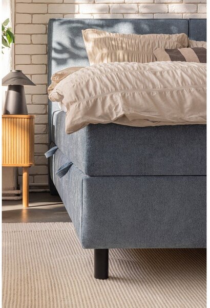 Letto boxspring blu con contenitore 180x200 cm Elva Bold Line – Bonami Selection