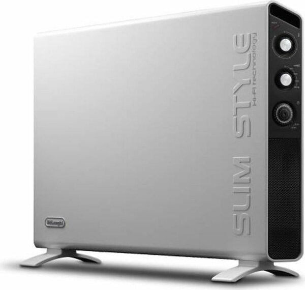 De Longhi Termoconvettore a parete / pavimento Stufa elettrica per Riscaldamento Potenza 2000 Watt con Timer e Termostato - HCX3220FTS