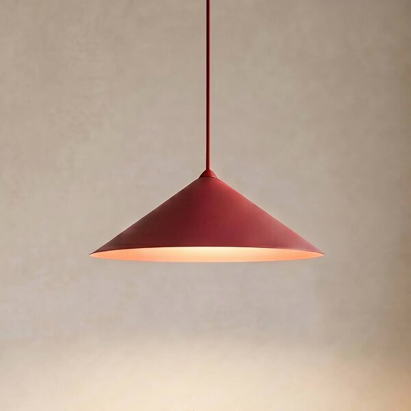 Lampada a sospensione Lume L TK Lighting, dimmerabile, Rosso, Soggiorno / Sala da pranzo, Metallo, Moderno, Lampada a sospensione