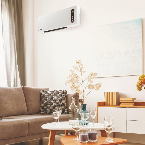 DCG Termoconvettore a parete Stufa elettrica per Riscaldamento Potenza 2000 Watt con Timer e Telecomando - TCM55T