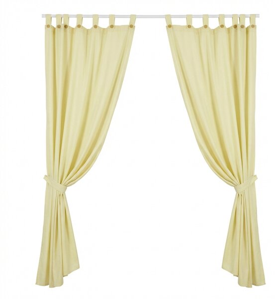 Italy Tenda per Gazebo con Passanti e Bottoni 140x270h cm colore Panna Tipo Lux - ID1881