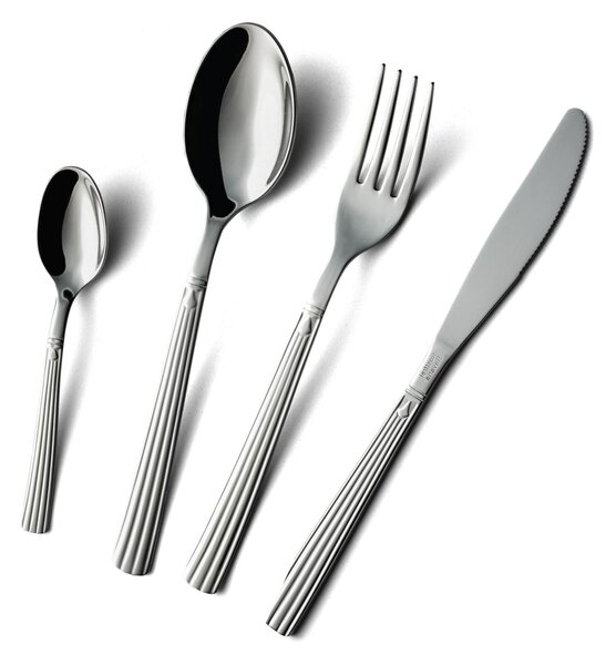 Servizio Posate 24 Pezzi BAVARIA in acciaio inox 18/10 lucidato a specchio 2,0 mm di spessore in confezione vetrina