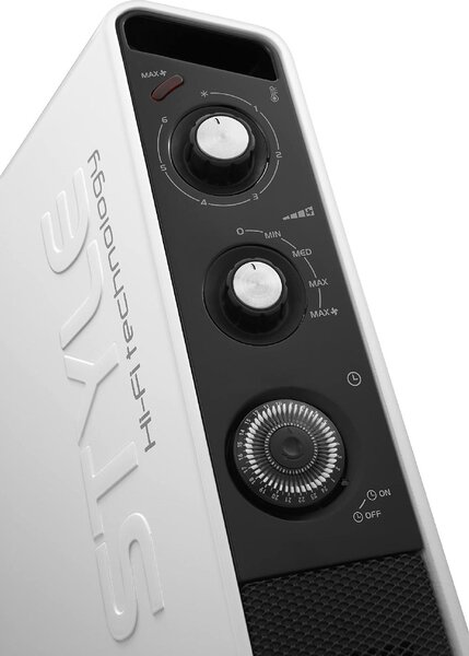 De Longhi Termoconvettore a parete / pavimento Stufa elettrica per Riscaldamento Potenza 2000 Watt con Timer e Termostato - HCX3220FTS