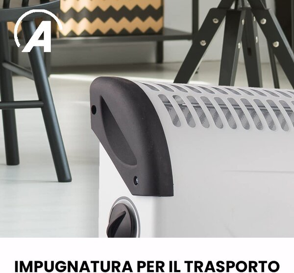 Ardes Termoconvettore pavimento Stufa elettrica per Riscaldamento Potenza 1500 Watt con Termostato - AR4C06 Kalor