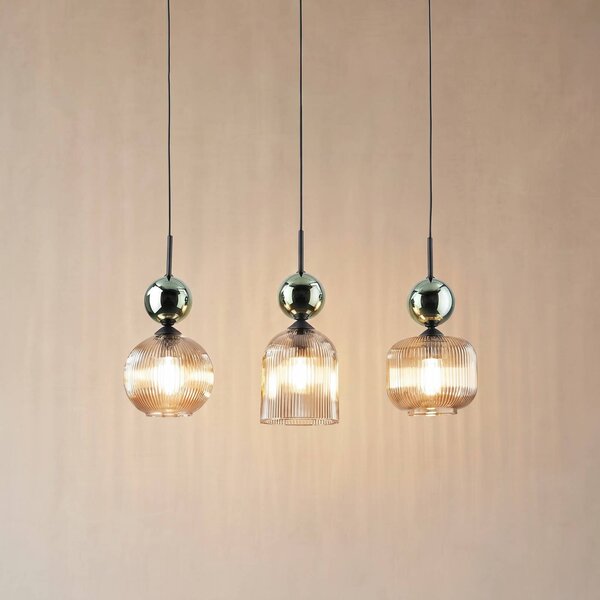 Lampada a sospensione Sophia TK Lighting, dimmerabile, Verde, Soggiorno / Sala da pranzo, Vetro, Moderno, Lampada a sospensione