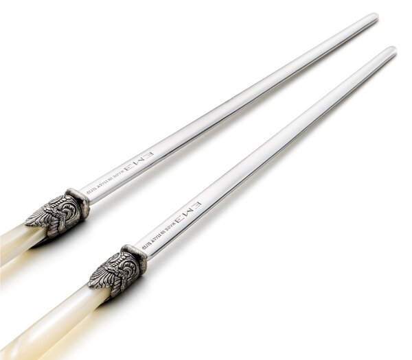 Confezione bomboniera 2 Coppie di bacchette chopstick per cucina asiatica 220 mm vari colori