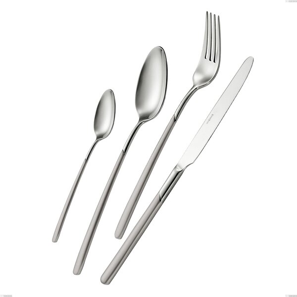 Cucchiaio da servizio Celtika sabbiato, Inox 18.10 (AISI304), spessore 5.00 lunghezza 240 mm