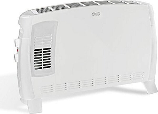 Argo Termoconvettore Stufa elettrica per Riscaldamento Potenza 2000 Watt con Termostato colore Bianco - Jazz