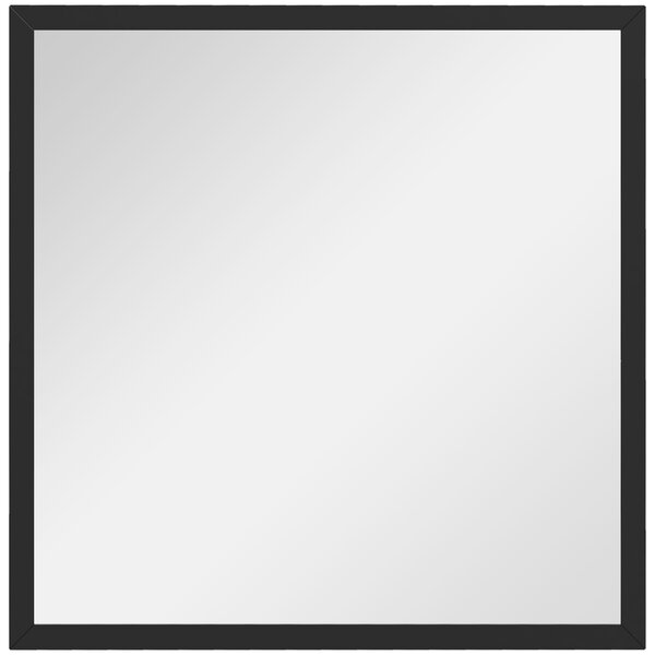 HOMCOM Specchio da parete quadrato con ganci, 50x50 cm, Nero | Aosom Italy