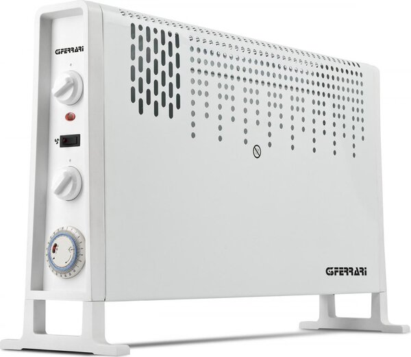 G3 Ferrari Termoconvettore Ventilato Stufa elettrica per Riscaldamento Potenza 2000 Watt con Timer colore Bianco - G60025 Tepor