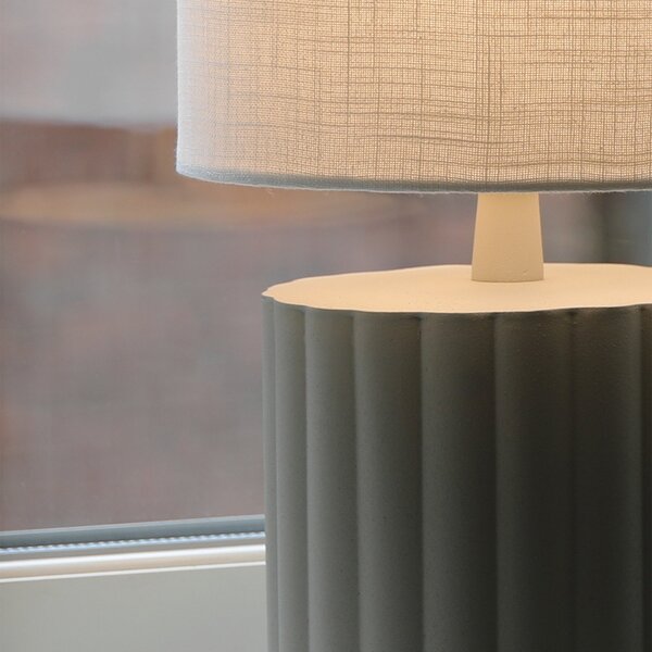Lampade da tavolo Markslöjd, Can, Grigio, Soggiorno, Ceramica