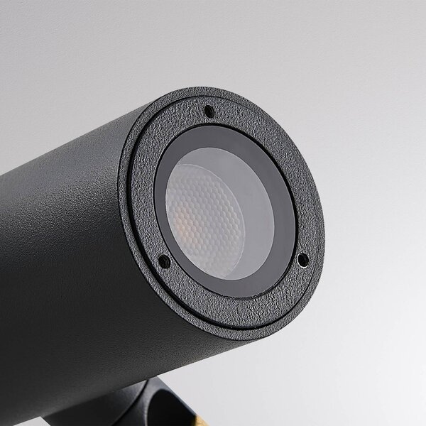 Molto Luce Testa di illuminazione a LED CHOPA II, antracite, CCT, IP65, metallo II, Nero, Alluminio, Moderno, Lampada da esterni
