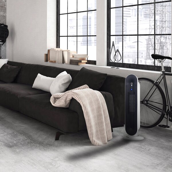 Ardes Termoventilatore Ceramico a Torre Oscillante 2000 Watt Stufa elettrica con Termostato Telecomando e Timer - AR4P16