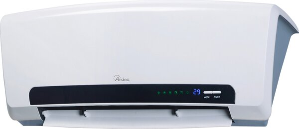 Ardes Termoventilatore Ceramico a Parete 2000 Watt Stufa elettrica con Termostato Telecomando e Timer Ventilazione estiva - AR4W08P