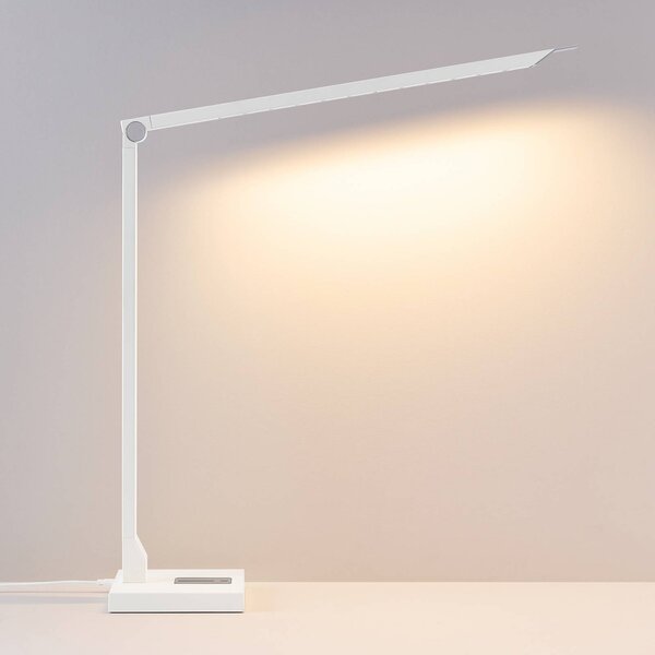 Molto Luce Lampada da scrivania FLOYD PRO, dimmerabile, Bianco / Opale, Studio / Ufficio, Alluminio, Moderno, Lampada da tavolo
