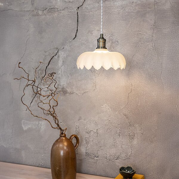 Lampada a sospensione Markslöjd, Kurage, dimmerabile, Bianco, Soggiorno, Vetro