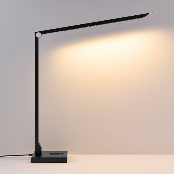 Molto Luce Lampada da scrivania FLOYD PRO, dimmerabile, Nero, Studio / Ufficio, Alluminio, Moderno, Lampada da tavolo