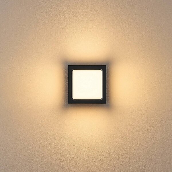 Molto Luce Applique da esterni FYNN-X, Nero, Alluminio, Moderno, Applique da esterni