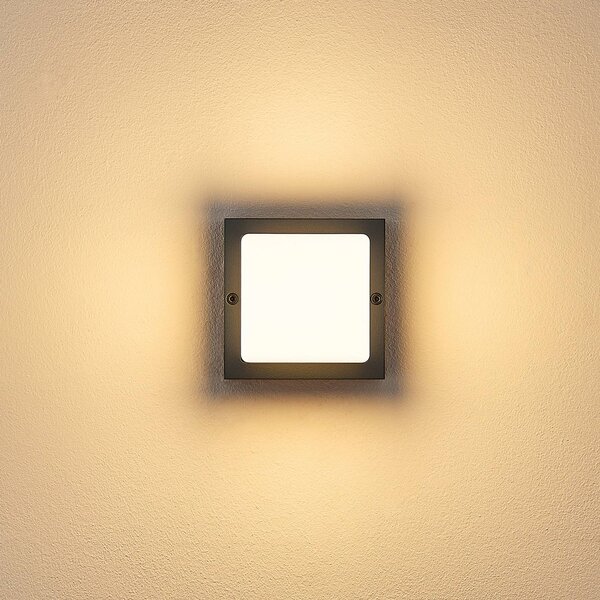 Molto Luce Applique da esterni FYNN-O, Nero, Alluminio, Moderno, Applique da esterni