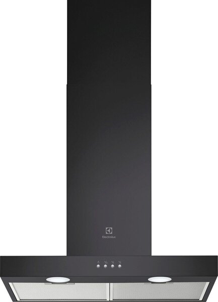 Electrolux Cappa Cucina Aspirante a Parete Larghezza 60 cm Profondit 45 cm Classe C colore Nero - LFT416K ExtractionTech 600
