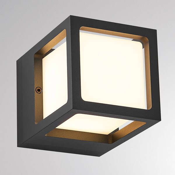 Molto Luce Applique da esterni FYNN-X, Nero, Alluminio, Moderno, Applique da esterni