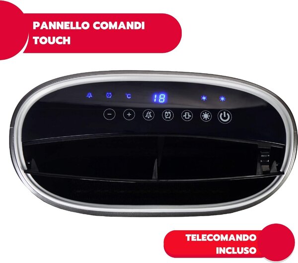 Ardes Termoventilatore Ceramico Funzione Ionizzante Stufa elettrica Caldobagno Potenza 2200 Watt con Termostato Timer e Telecomando - AR4P17 Stone