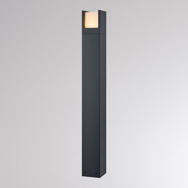 Molto Luce Lampione a LED FYNN-U, altezza 85 cm, antracite, CCT IP65 on/off FYNN-U, Nero, Alluminio, Moderno