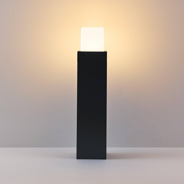 Molto Luce Lampione a LED FYNN-O, altezza 45 cm, antracite, CCT IP65 on/off FYNN-O, Nero, Alluminio, Moderno