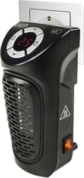 Argo Termoventilatore Ceramico Mini Stufa elettrica Potenza 350 watt colore Nero - Mio