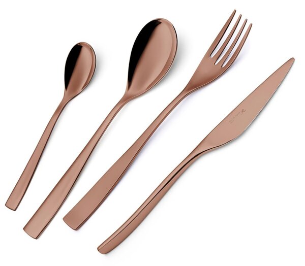 Confezione vetrina 6 pezzi moka Etoile PVD Chocolate, Acciaio 18/10 lucido, spessore 4 mm, pvd chocolate