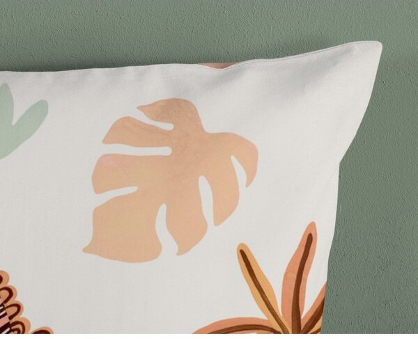 Set copripiumino e federa da bambini marrone/beige in cotone per culla 100x135 cm Dino – Good Morning