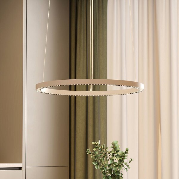 Molto Luce Lampada a sospensione PERFORA PRO M, dimmerabile, Bianco / Opale, Soggiorno / Sala da pranzo, Alluminio, Moderno, Lampada a sospensione
