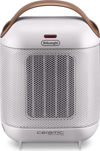 De Longhi Termoventilatore Ceramico Stufa elettrica Caldobagno Potenza 1800 Watt Ventilazione estiva Termostato colore Bianco - HFX30C18.IW Capsule
