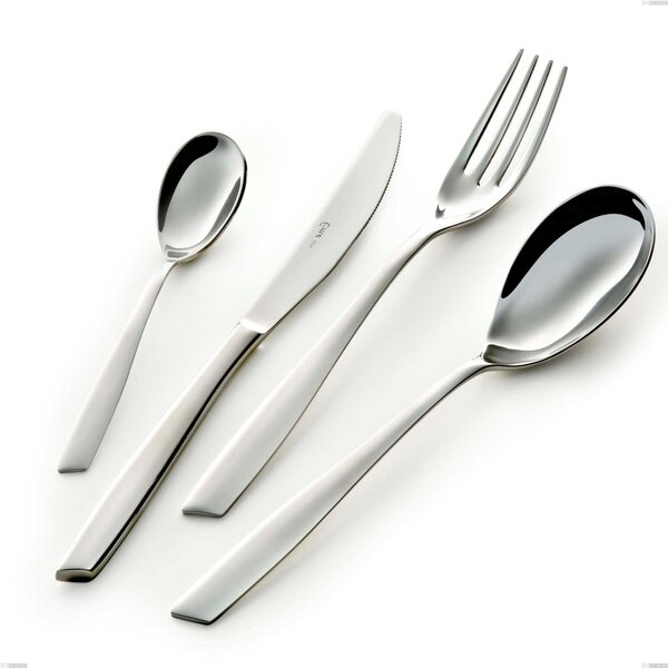 Cucchiaio da servizio Eleven, (acciaio 18.10 aisi304), spessore 2.5 mm, lunghezza 253 mm inox lucido a specchio