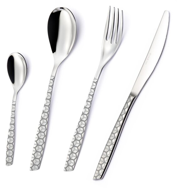 Servizio Posate ELEVEN EXA 49 pezzi in acciaio 18/10 lucido spessore 2,5 mm confezione Regalo