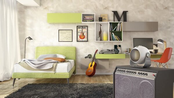OLIMPIA SPLENDID Termoventilatore Ceramico Stufa elettrica Caldobagno Potenza Max 1800 Watt con Termostato Funzione Anti-Gelo - 99447 Caldodesign