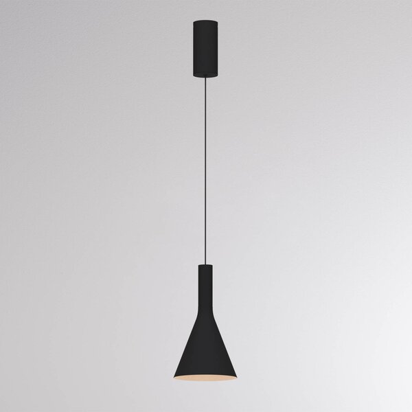 Molto Luce Lampada a sospensione LORA I, dimmerabile, Nero, Soggiorno / Sala da pranzo, Metallo, Moderno, Lampada a sospensione